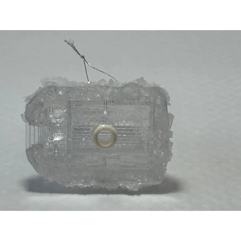 Icy Look Clear‎ acrylic Church building Christmas Tree Light Cover Ornament